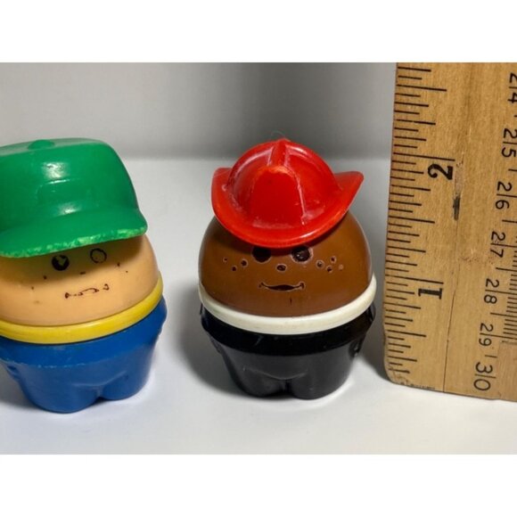 Fisher Price Little Tikes Toddler Tots Figures Fireman Truck Driver Girl Boy Vtg - Picture 10 of 15